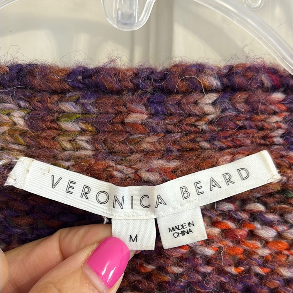 Veronica beard multicolor wool blend cardigan siz… - image 3